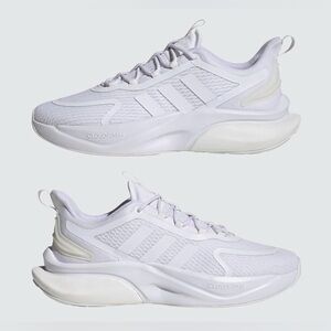 adidas AlphaBounce Plus Low Triple White Shoes for Men Brand New A No Box